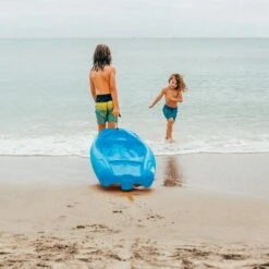 Pelican Sport Combo - 2 Solo Kids Kayaks With Paddles - Yellow/Blue -Pelican Sport Combo Solo Bleu Poignee LS1