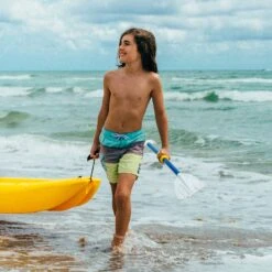 Pelican Sport Combo - 2 Solo Kids Kayaks With Paddles - Yellow/Blue -Pelican Sport Combo Solo Jaune Bleu Poignee LS2